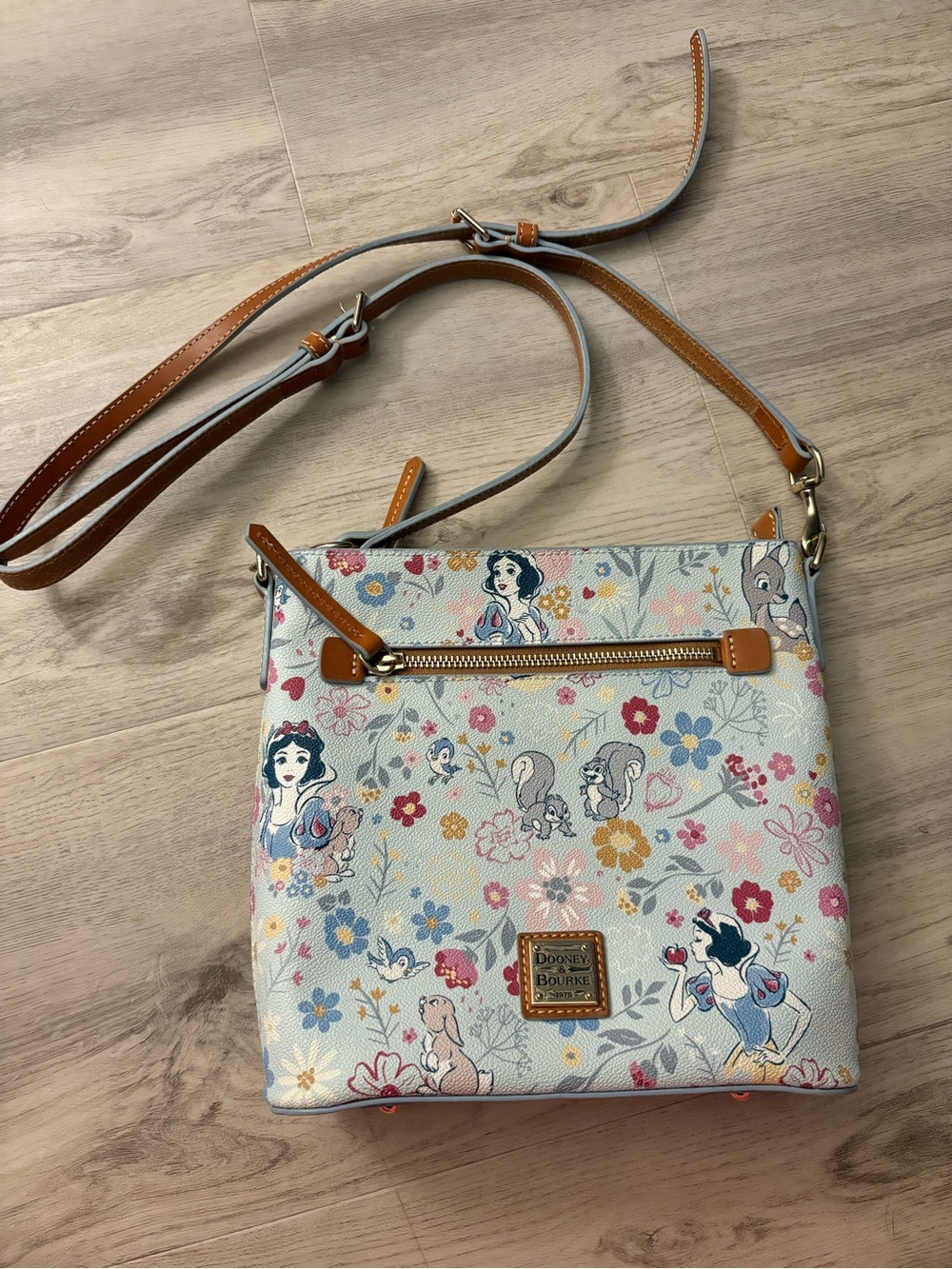 Dooney & Bourne Light Blue Disney Snow White Crossbody Bag
